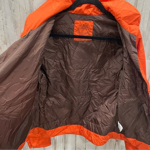 prAna Womens Jacket Orange Side Zip Quilted Collared Lightweight - Picture 8 of 10